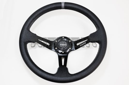 MOMO MOD 08 Style 350mm Faux Leather Steering Wheel