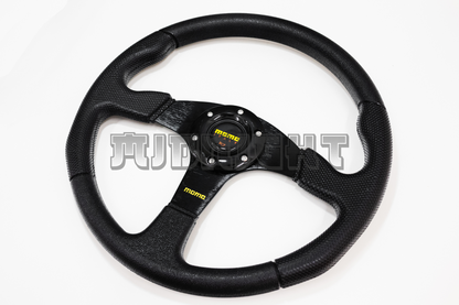MOMO Race Series Style Faux Leather Steering Wheel