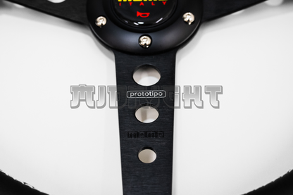 MOMO Prototipo Style Black Leather Steering Wheel