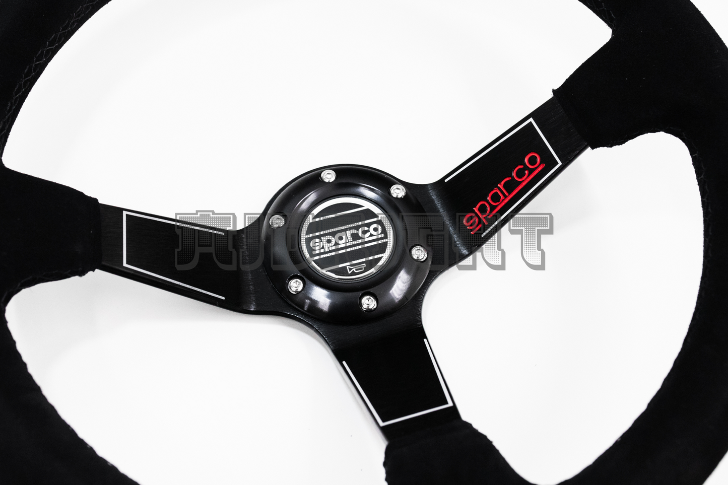 SPARCO L575 Style 350mm Black Alcantara Suede Steering Wheel