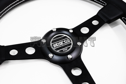 SPARCO x Prototipo Style Black Leather Steering Wheel