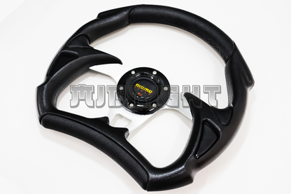 MOMO MOD. 30 Racing Style Faux Leather Steering Wheel