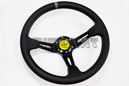 MOMO MOD 08 Style 350mm Faux Leather Steering Wheel