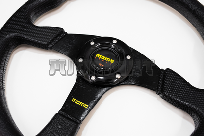 MOMO Race Series Style Faux Leather Steering Wheel