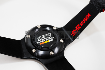 Mugen Power Style Faux Leather Steering Wheel