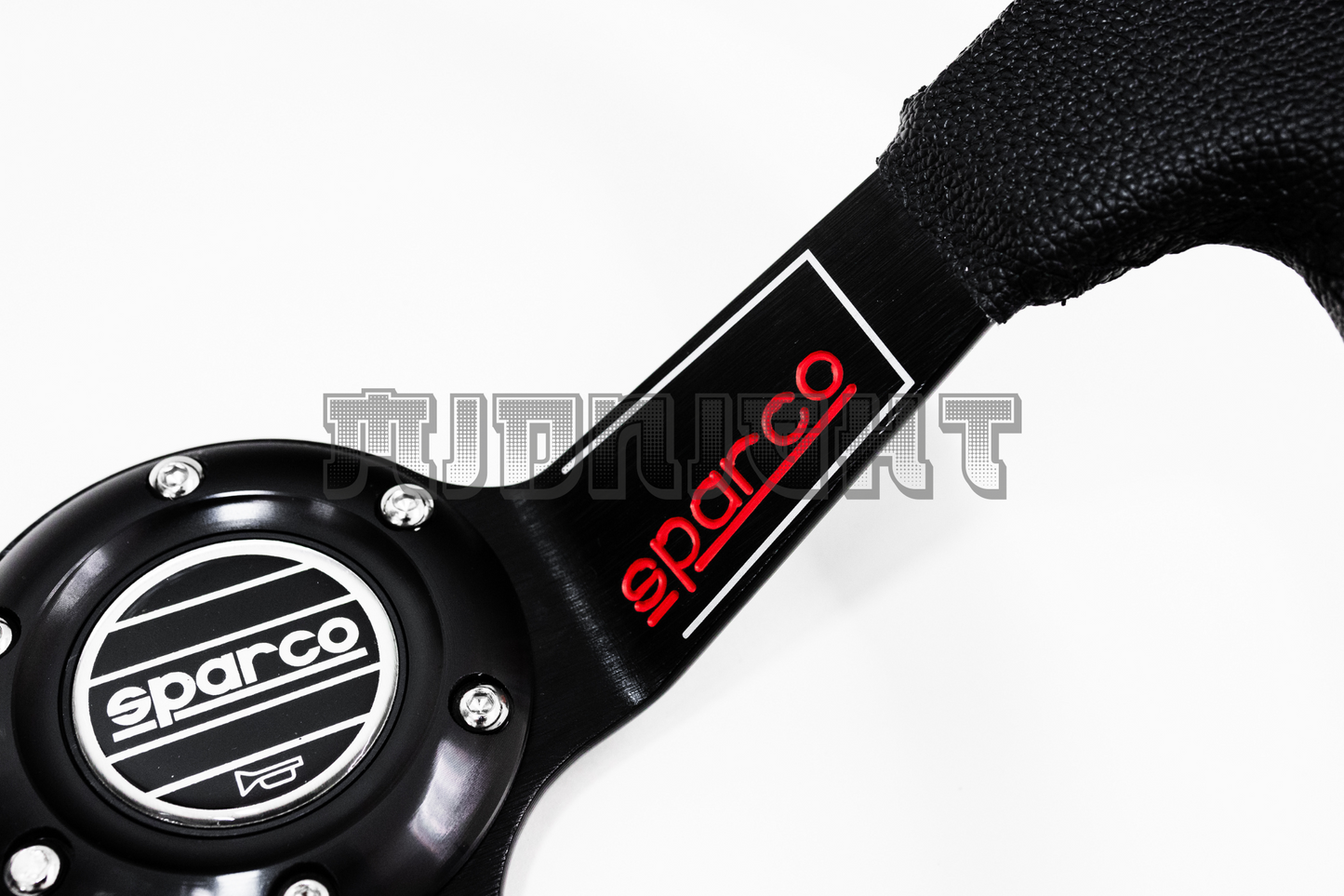 SPARCO L575 Style 350mm Black Faux Leather Steering Wheel