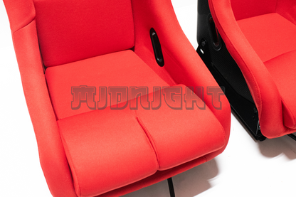 Bride VIOS III Style Carbon Fiber Fixed Back Red Bucket Seat