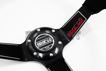 SPARCO L575 Style 350mm Black Alcantara Suede Steering Wheel
