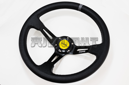 MOMO MOD 08 Style 350mm Faux Leather Steering Wheel