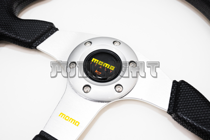 MOMO Race Series Style Faux Leather Steering Wheel