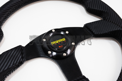 MOMO Race Series Style Carbon Fiber Pattern Steering Wheel