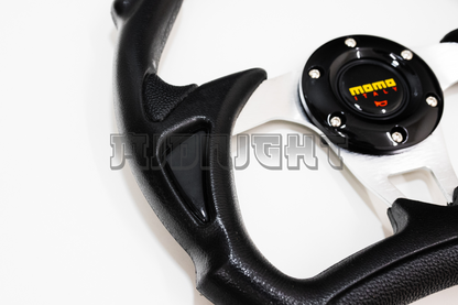 MOMO MOD. 30 Racing Style Faux Leather Steering Wheel