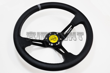 MOMO MOD 08 Style 350mm Faux Leather Steering Wheel