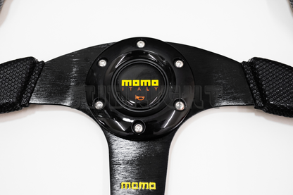 MOMO Race Series Style Faux Leather Steering Wheel