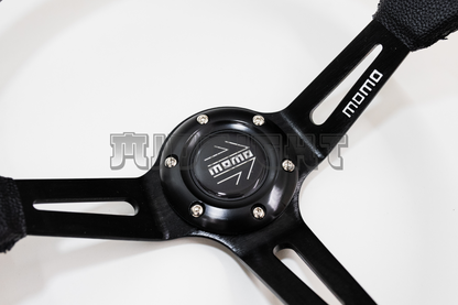 MOMO MOD 08 Style 350mm Faux Leather Steering Wheel