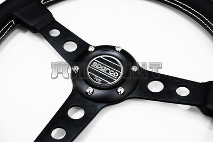 SPARCO x Prototipo Style Black Leather Steering Wheel
