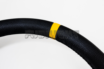 OMP Corsica Scamosciato Style Faux Leather 350mm Blue Steering Wheel