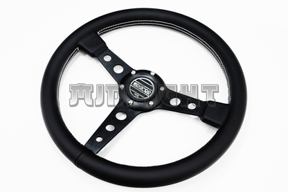 SPARCO x Prototipo Style Black Leather Steering Wheel