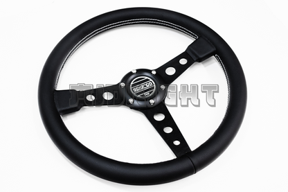 SPARCO x Prototipo Style Black Leather Steering Wheel
