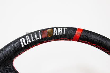 RalliArt Style Faux Leather Steering Wheel