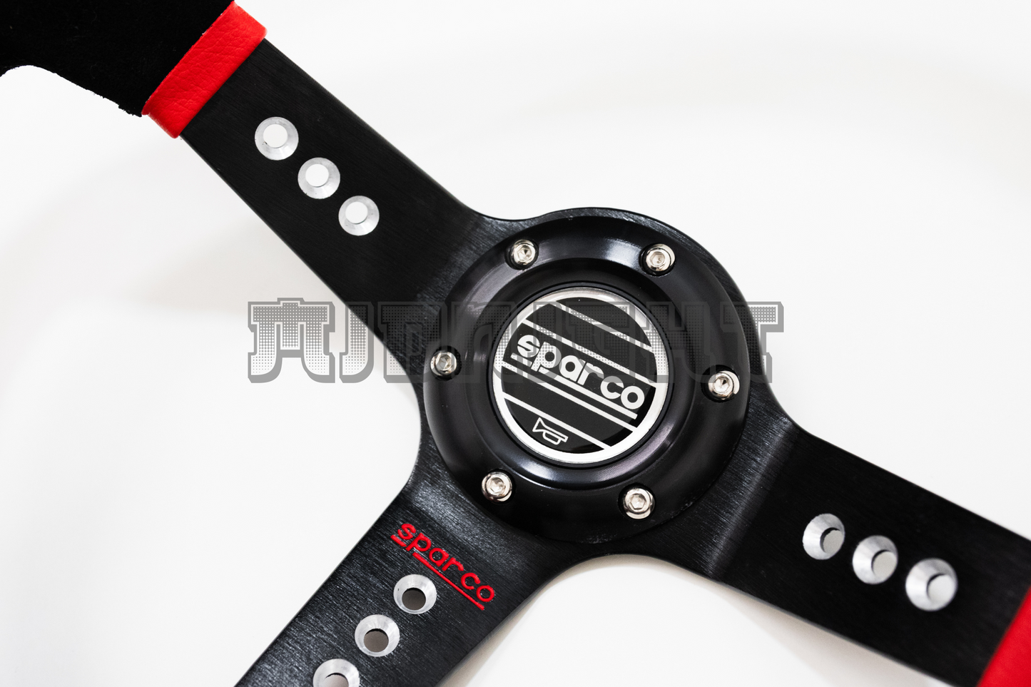 SPARCO L777 Style 350mm Black Alcantara Suede Steering Wheel