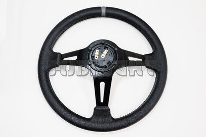MOMO MOD 08 Style 350mm Faux Leather Steering Wheel