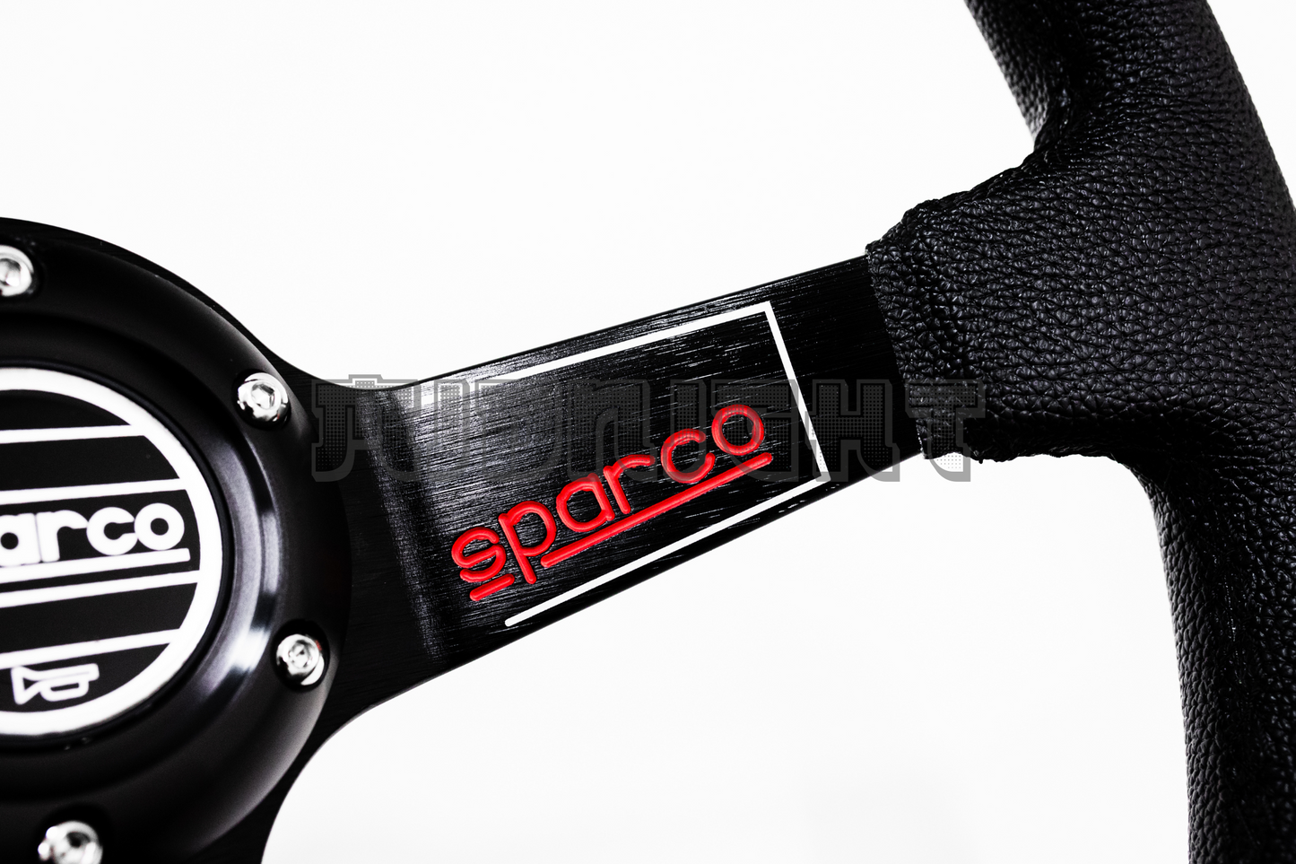 SPARCO L575 Style 350mm Black Faux Leather Steering Wheel