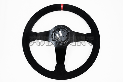 SPARCO L575 Style 350mm Black Alcantara Suede Steering Wheel