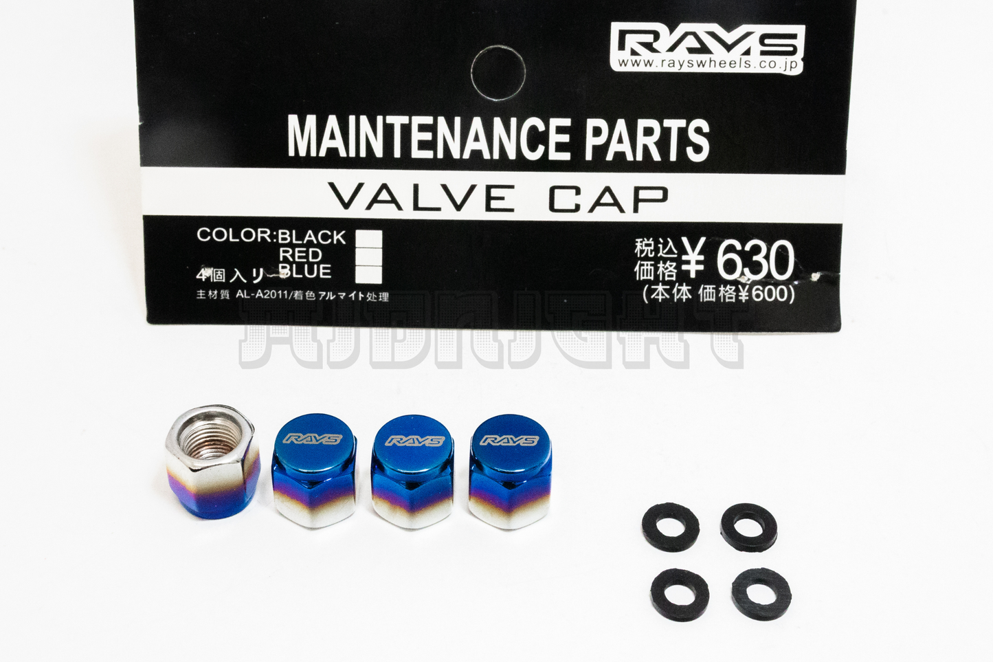 Rays Titanium Valve Stem Caps