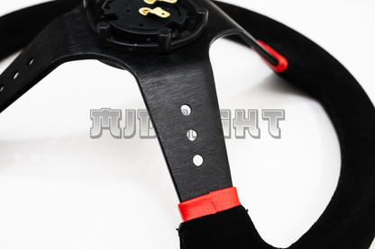 SPARCO L777 Style 350mm Black Alcantara Suede Steering Wheel
