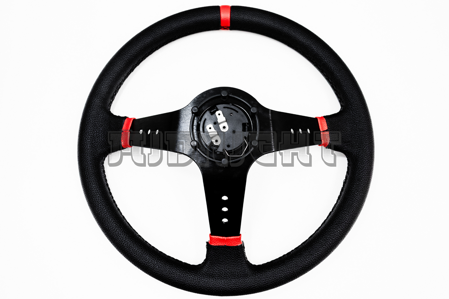 SPARCO L777 Style 350mm Black Faux Leather Steering Wheel