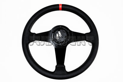 SPARCO L575 Style 350mm Black Faux Leather Steering Wheel