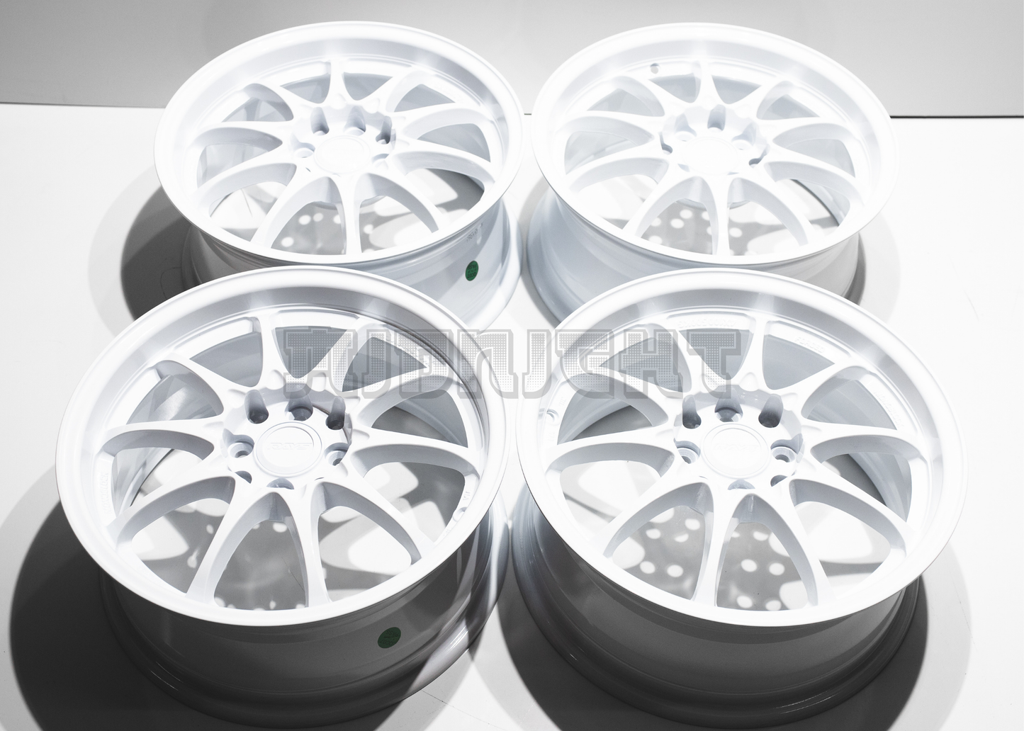 16" White Rays Volk Racing CE28 Style Wheels (4x100) (4x114.3) Square Set