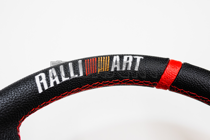 RalliArt Style Faux Leather Steering Wheel