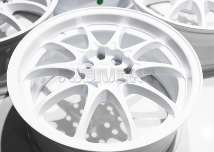 16" White Rays Volk Racing CE28 Style Wheels (4x100) (4x114.3) Square Set