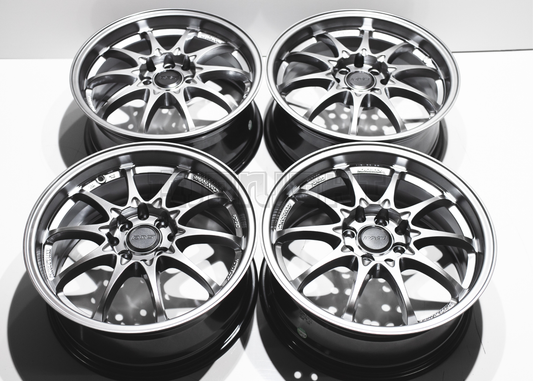 16" Gunmetal Gray Rays Volk Racing CE28 Style Wheels (4x100) (4x114.3) Square Set
