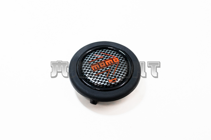 MOMO Carbon Red Horn Button