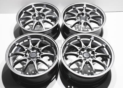 16" Gunmetal Gray Rays Volk Racing CE28 Style Wheels (4x100) (4x114.3) Square Set