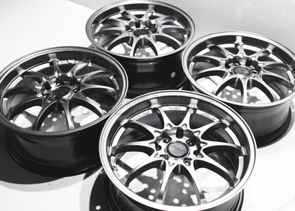 16" Gunmetal Gray Rays Volk Racing CE28 Style Wheels (4x100) (4x114.3) Square Set