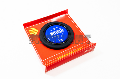 MOMO Blue Horn Button