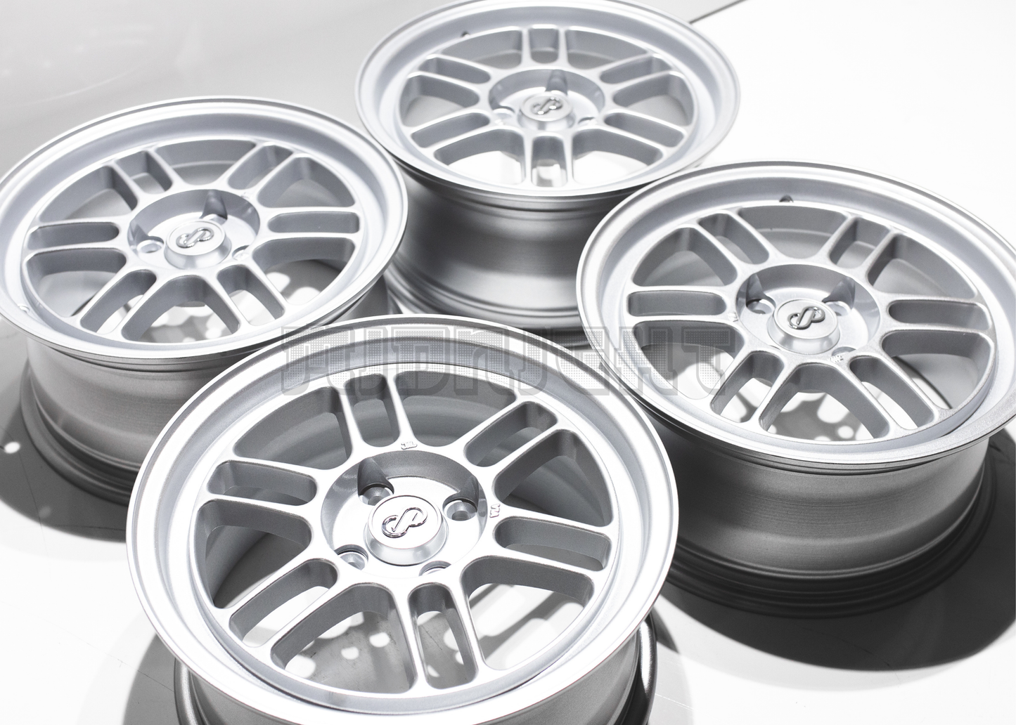 15" Silver Enkei RPF1 Style Wheels (4x100) Square Set