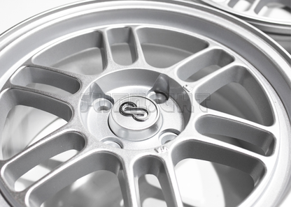 15" Silver Enkei RPF1 Style Wheels (4x100) Square Set