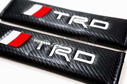 Toyota TRD Carbon Fiber Style Seat Belt Strap Covers