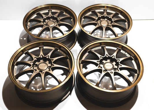 16" Bronze Rays Volk Racing CE28 Style Wheels (4x100) (4x114.3) Square Set