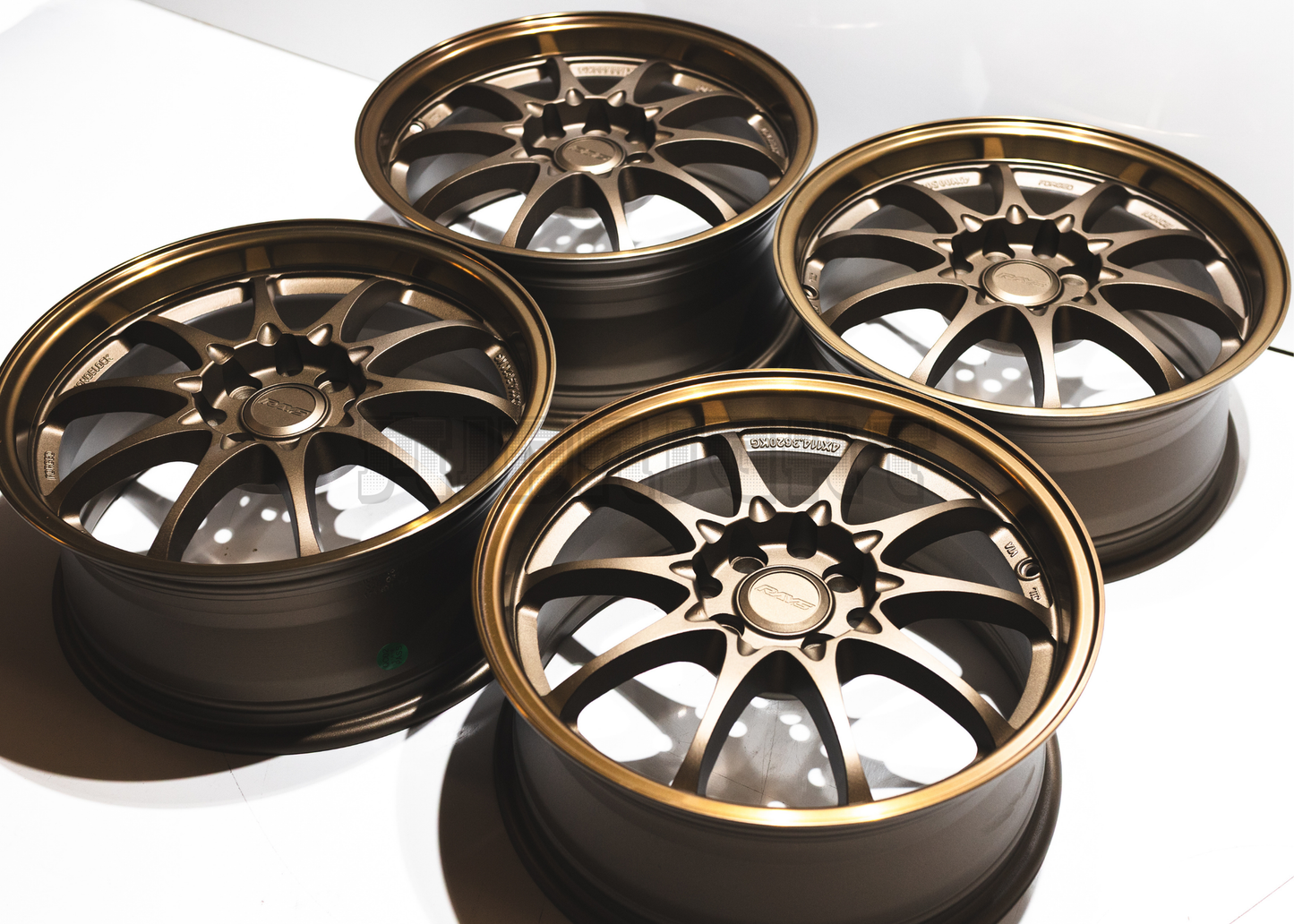 16" Bronze Rays Volk Racing CE28 Style Wheels (4x100) (4x114.3) Square Set