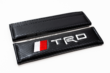 Toyota TRD Carbon Fiber Style Seat Belt Strap Covers