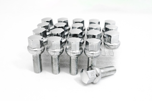 20x 12X1.25 ACORN 28MM LUG BOLTS CHROME FIT JEEP RENEGADE 2015 2016