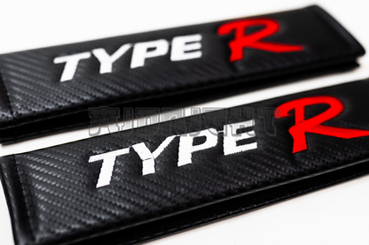 Honda Type-R Carbon Fiber Style Seat Belt Strap Covers