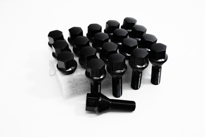 20x Black 12x1.25 Cone Seat Wheel Lug Bolts Fit Dart Compass Renegade Cherokee