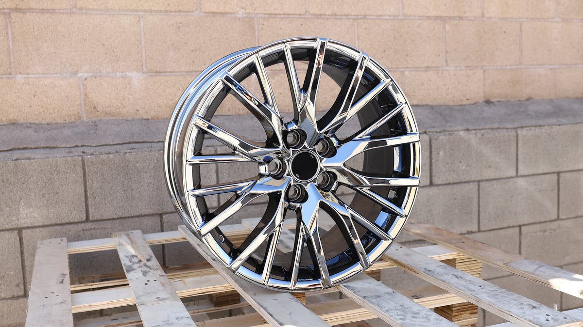 18" Black Chrome Lexus RX F Sport Style Wheels Set of 4 18x8 +38 5x114.3